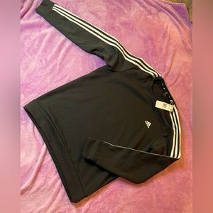 Adidas Classic 3 stripe crew neck Sweatshirt men’s large